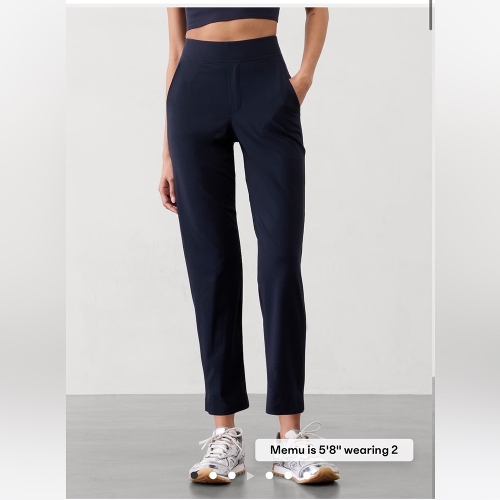 Athleta Brooklyn Ankle Pants Navy